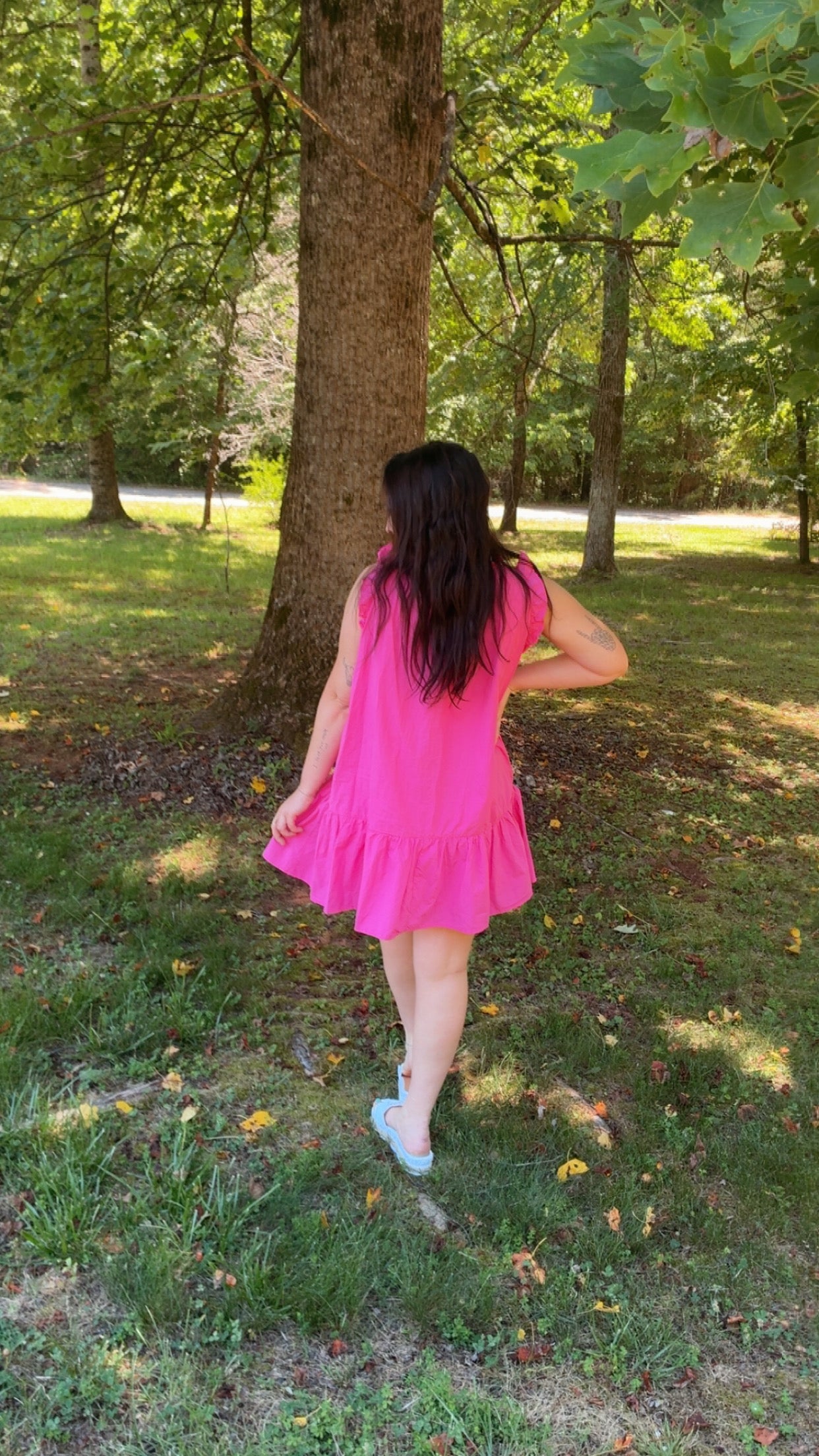Pink Eyelet Dress