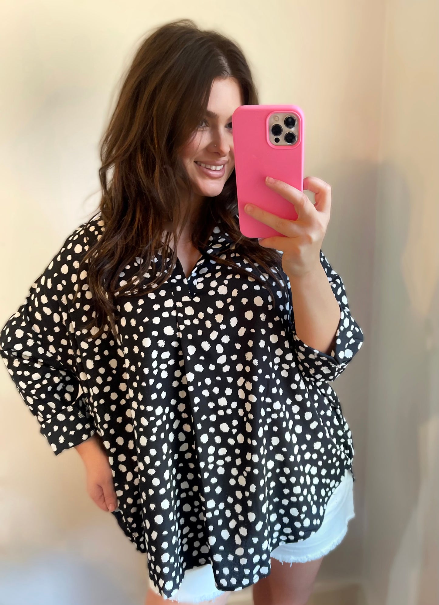 Spotted Dolman Tunic