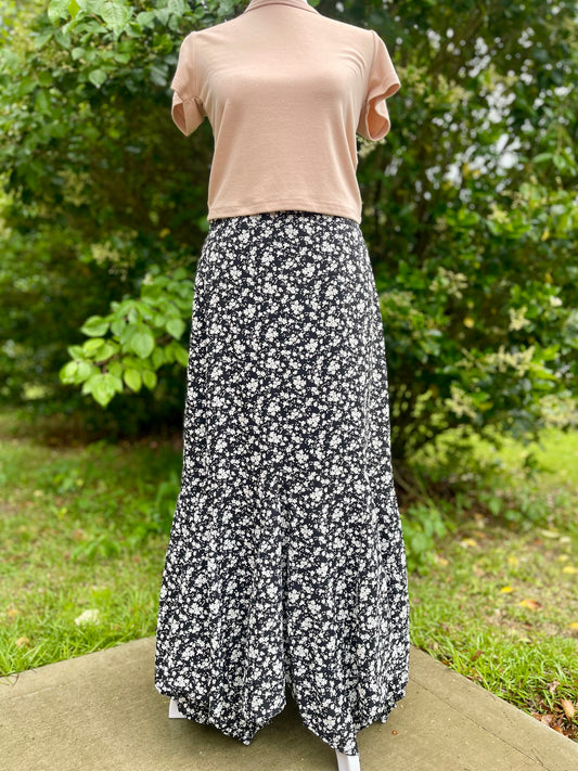 Floral Mermaid Maxi Skirt
