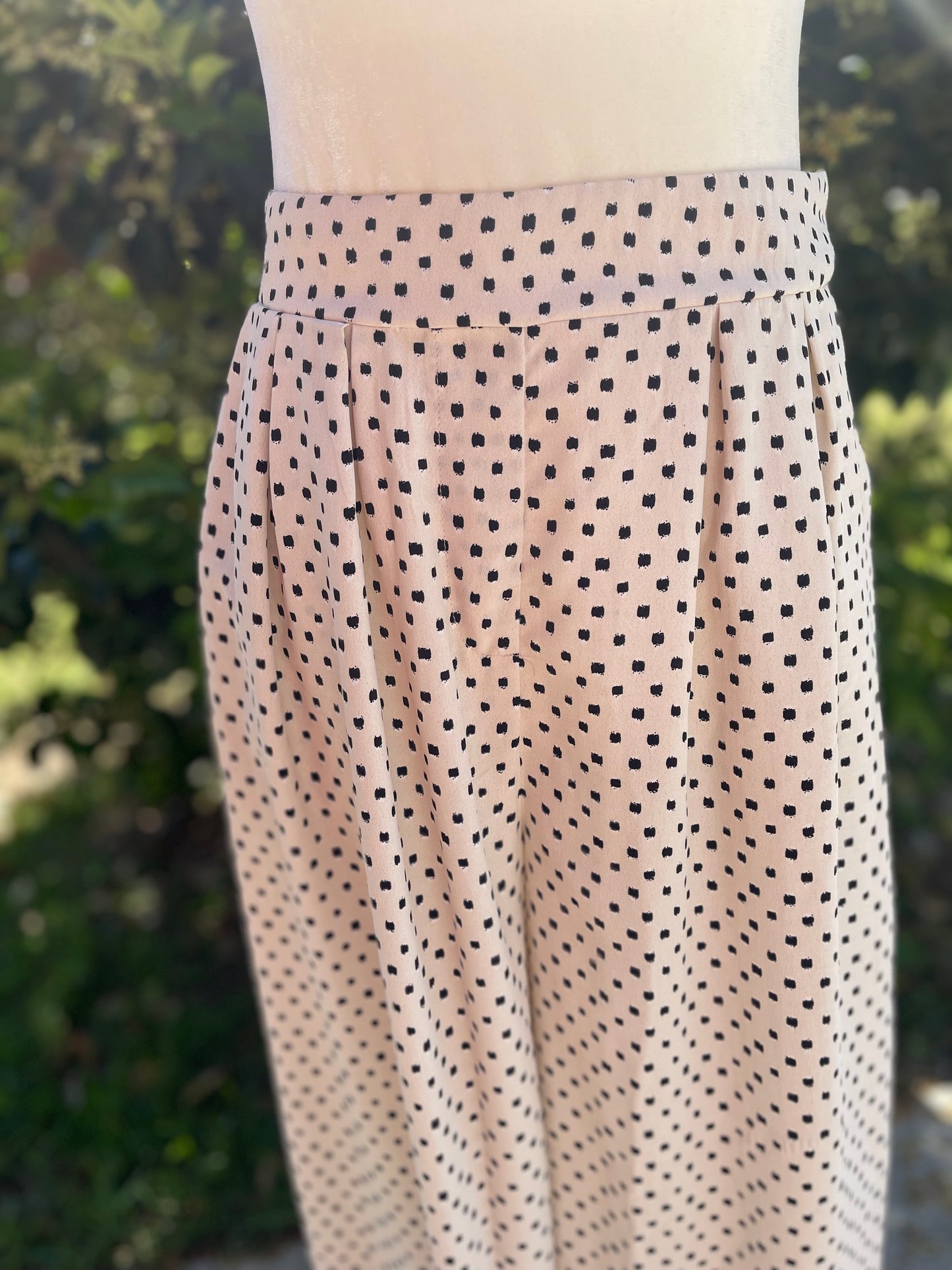 Brushed Polka Dot Pants