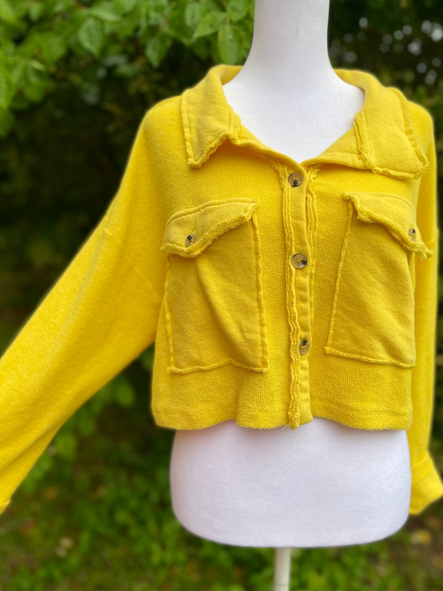 Bee Happy Cropped Shacket