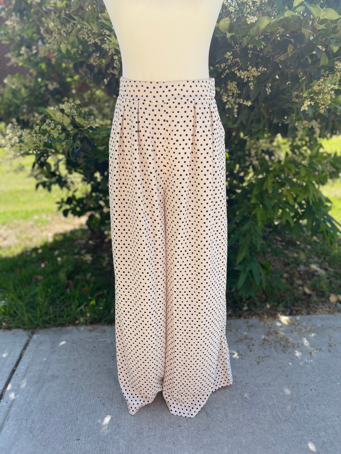 Brushed Polka Dot Pants