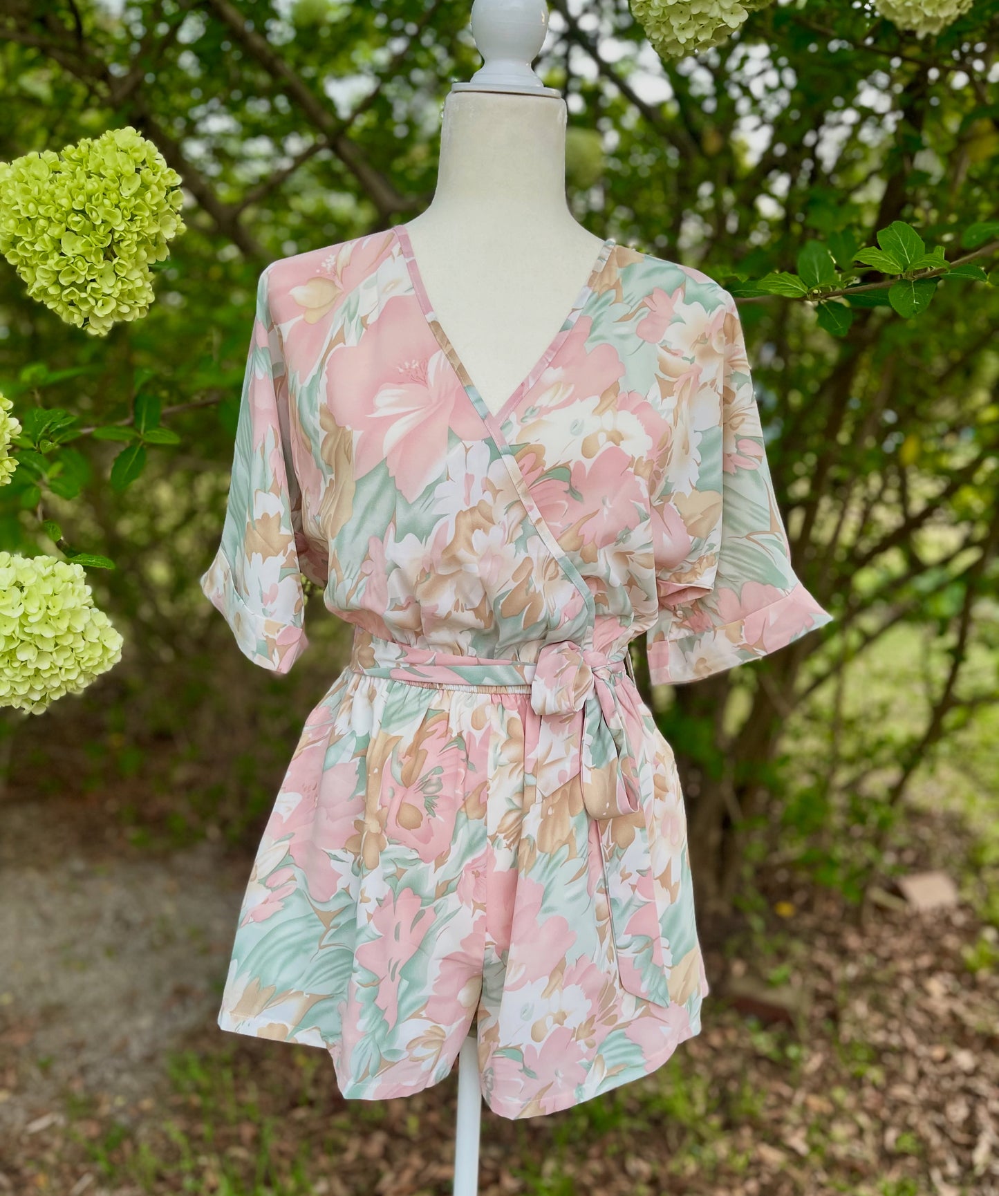 Floral Wrap Romper