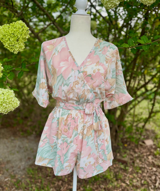 Floral Wrap Romper