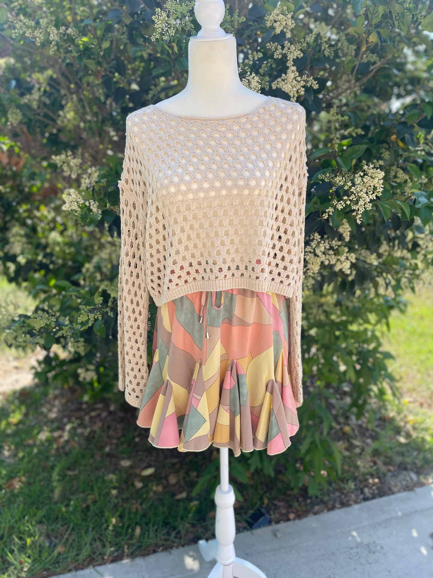 Crochet Long-Crop Top