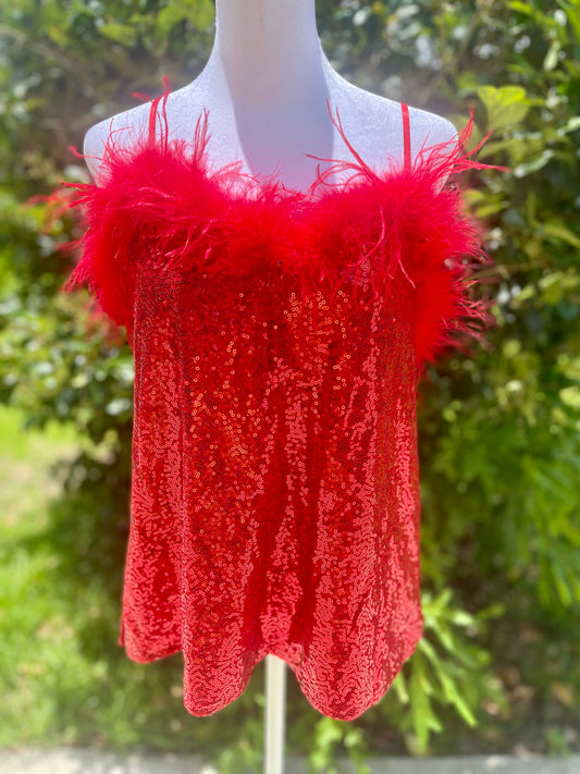 Razzle Red Glam Tanktop