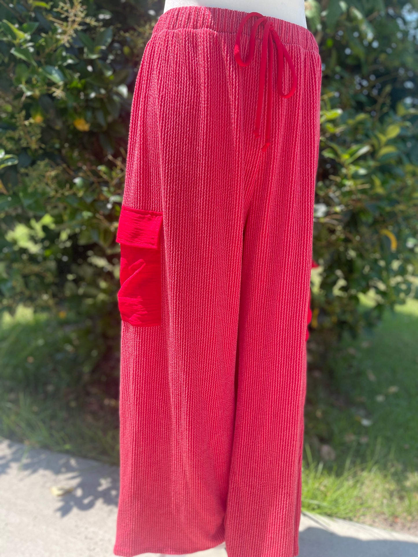 Pull on Wide leg Crop Pants