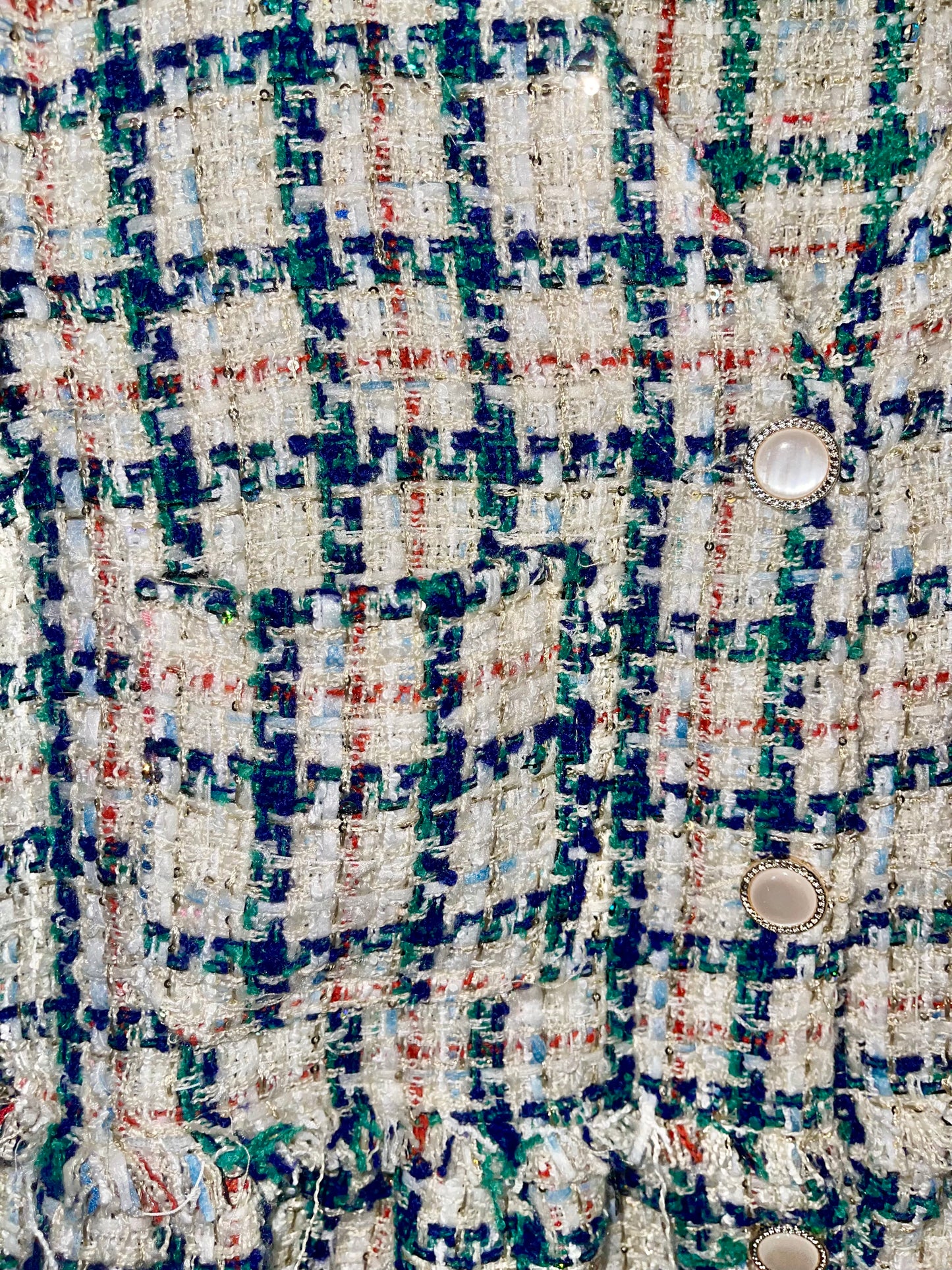 The Erin Button down Tweed Dress
