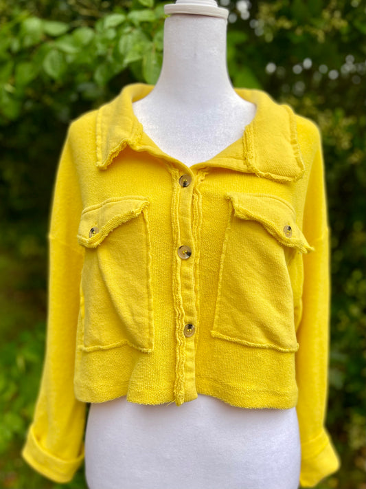 Bee Happy Cropped Shacket