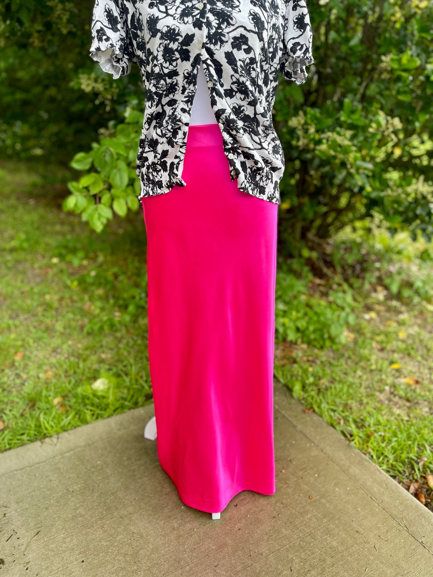 So Hot Pink Maxi Skirt