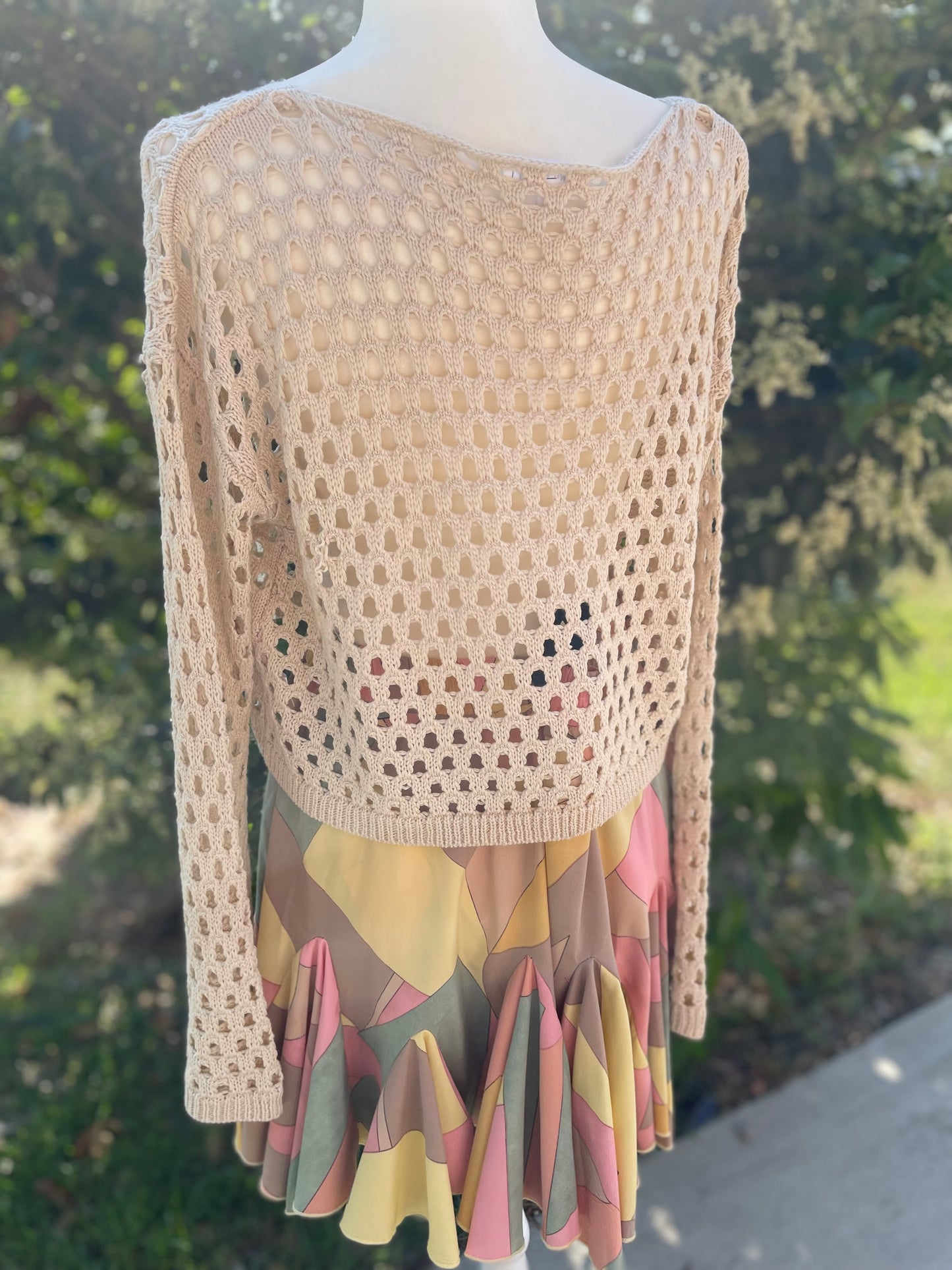 Crochet Long-Crop Top