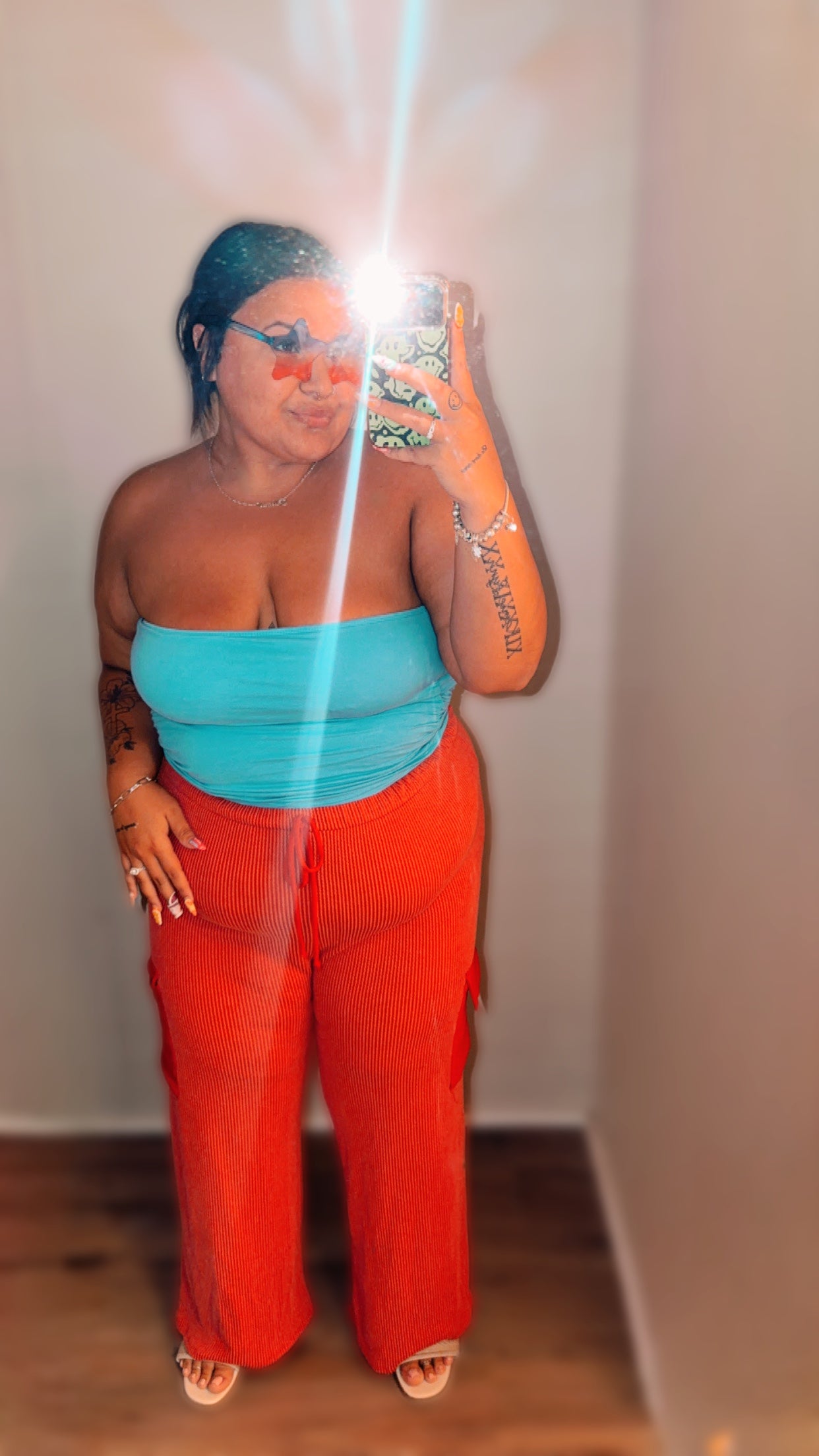 Pull on Wide leg Crop Pants