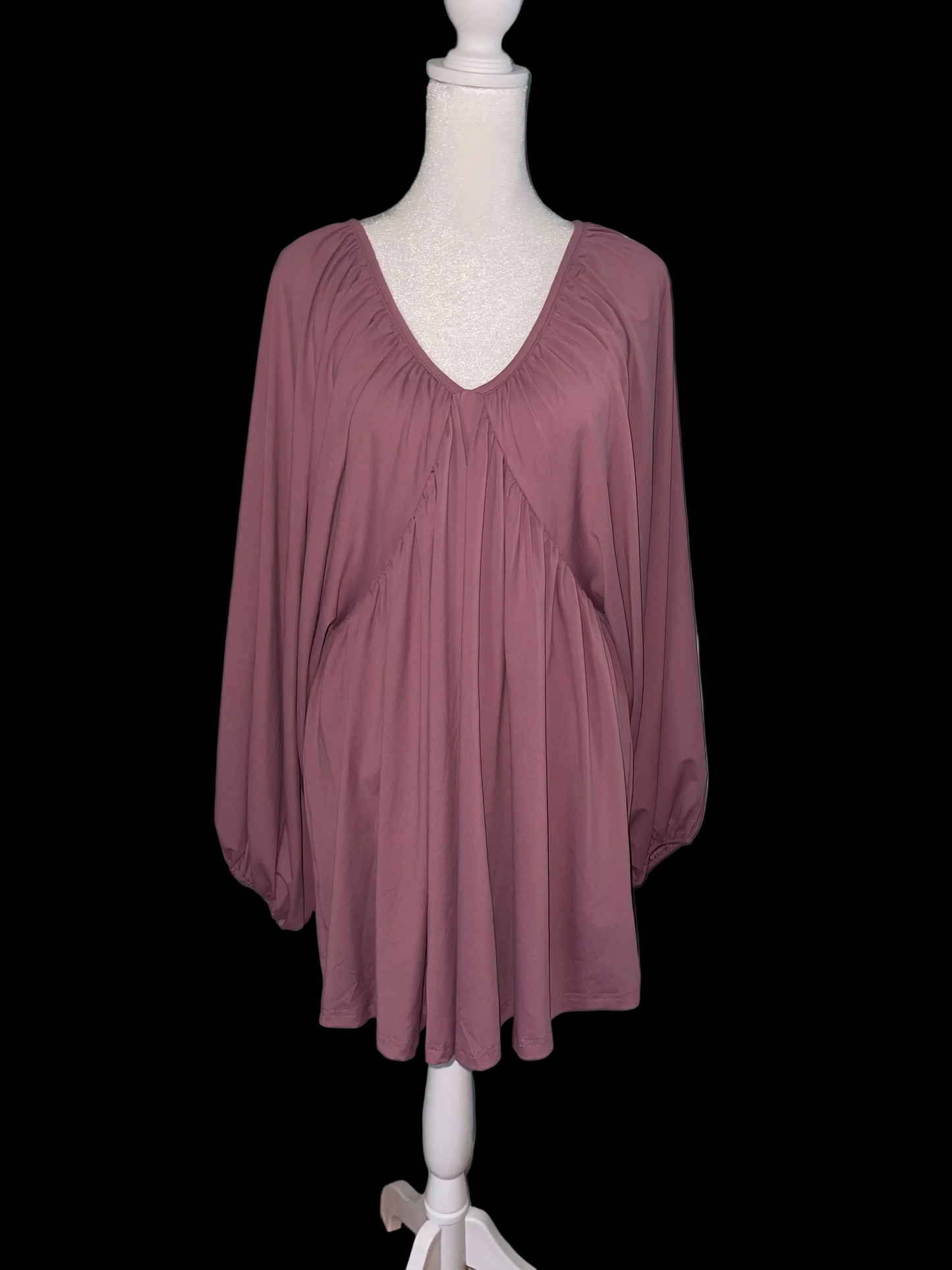 Mauve Over Babydoll dress
