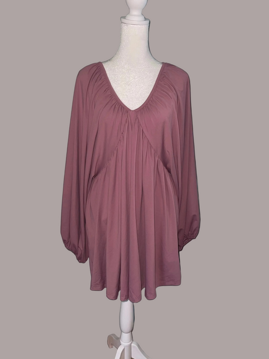 Mauve Over Babydoll dress