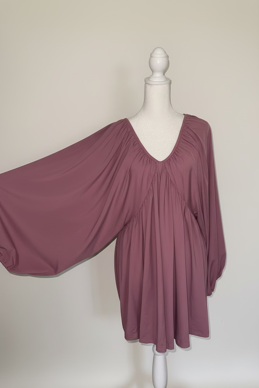 Mauve Over Babydoll dress