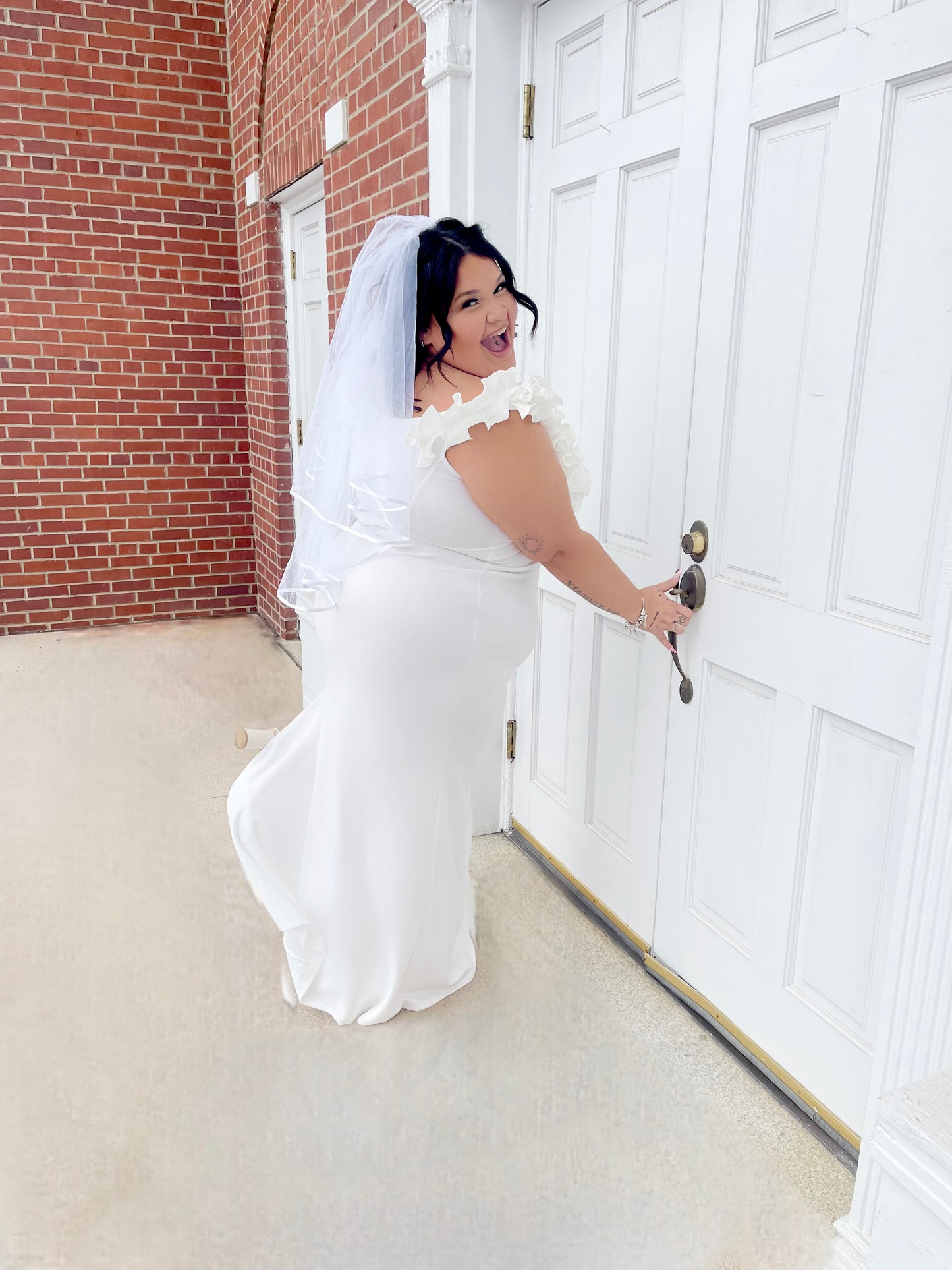 Church Bells Ruffled Maxi Dress